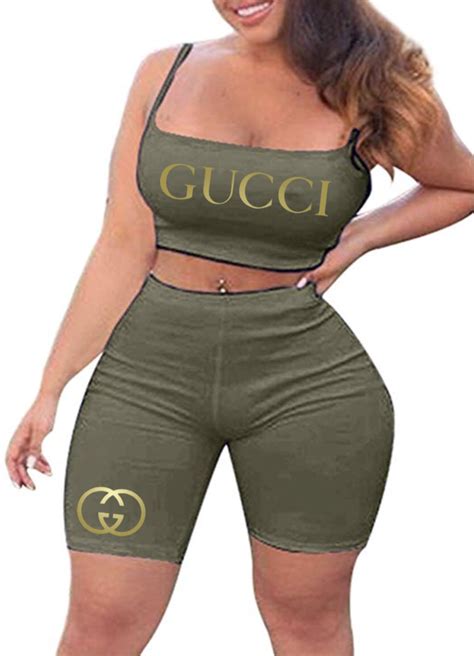 gucci top and shorts set|Gucci shorts women.